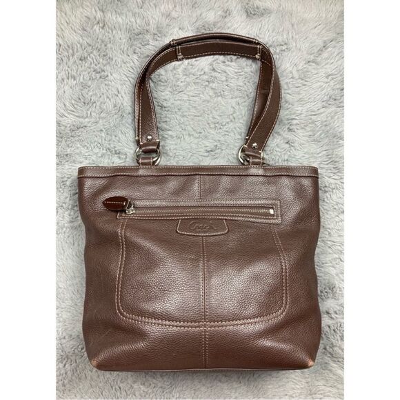 Coach chocolate brown Penelope pebbled leather shoulder bag - Picture 2 of 11